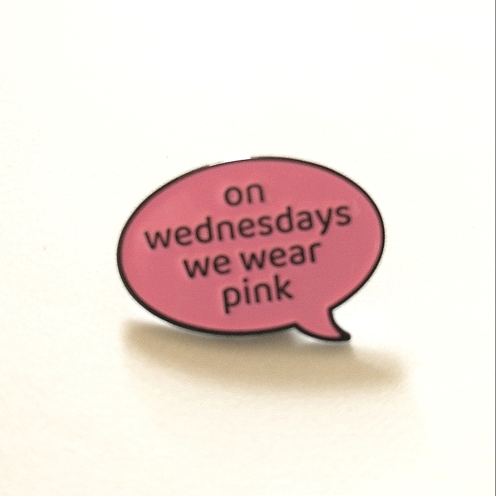 🧁 3/$30 On Wednesdays We Wear Pink Mean Girls Enamel Pin NEW